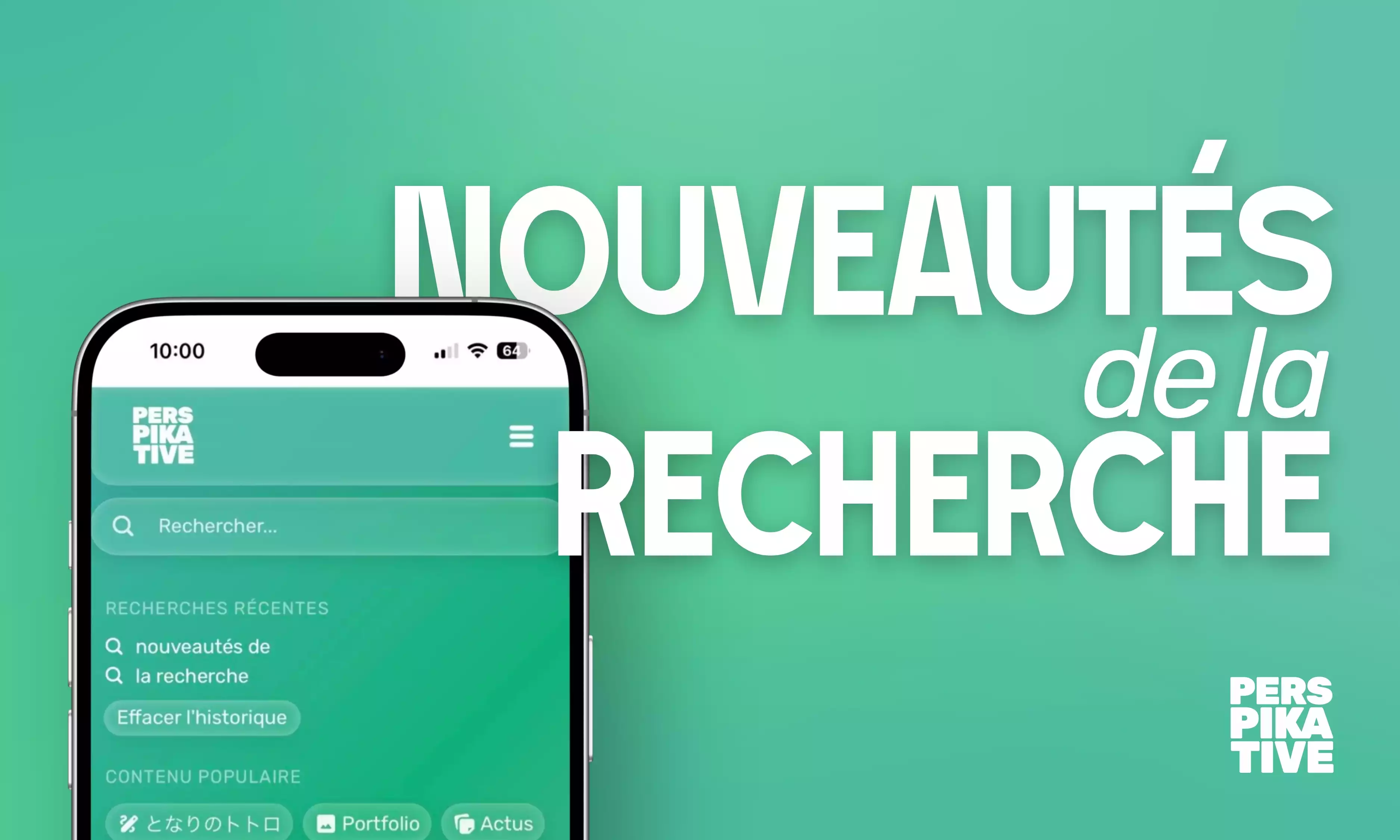 Nouveautés de la recherche